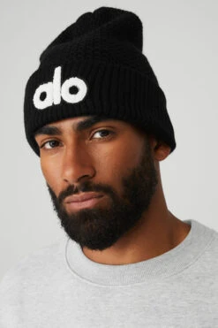 Cool Skies Beanie - Black -Attire Mew Sales A0036U 01 b1 a2 m93