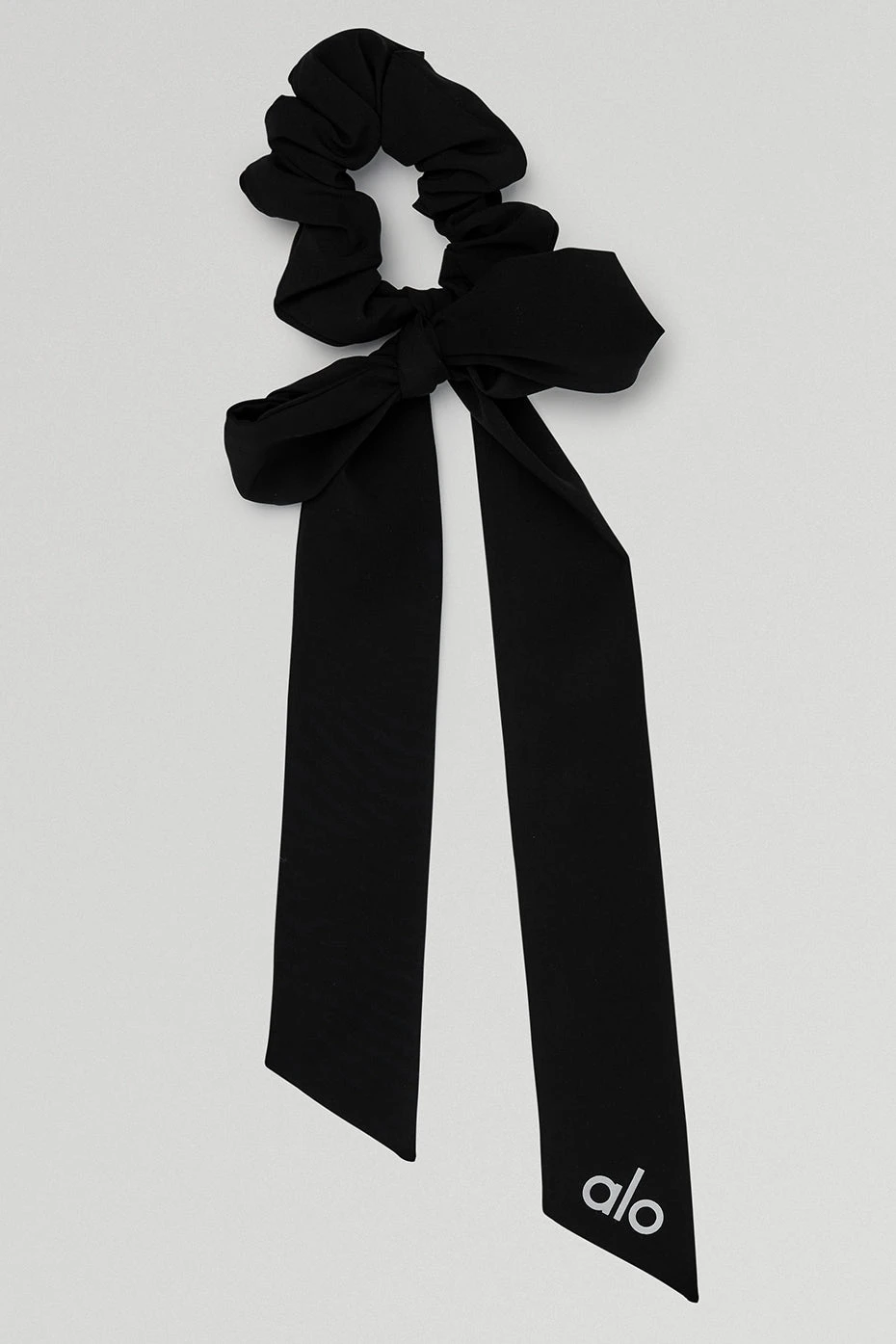 Love Knots Tie Scrunchie - Black 1 Love Knots Tie Scrunchie - Black