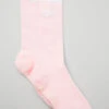 Women's Throwback Barre Sock - Powder Pink/White