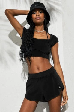 Terry Beachside Bucket Hat - Black -Attire Mew Sales A0292U 01 b2 s1 a1 m76