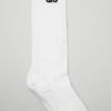 Women's Knee-High Throwback Barre Sock - White/Black