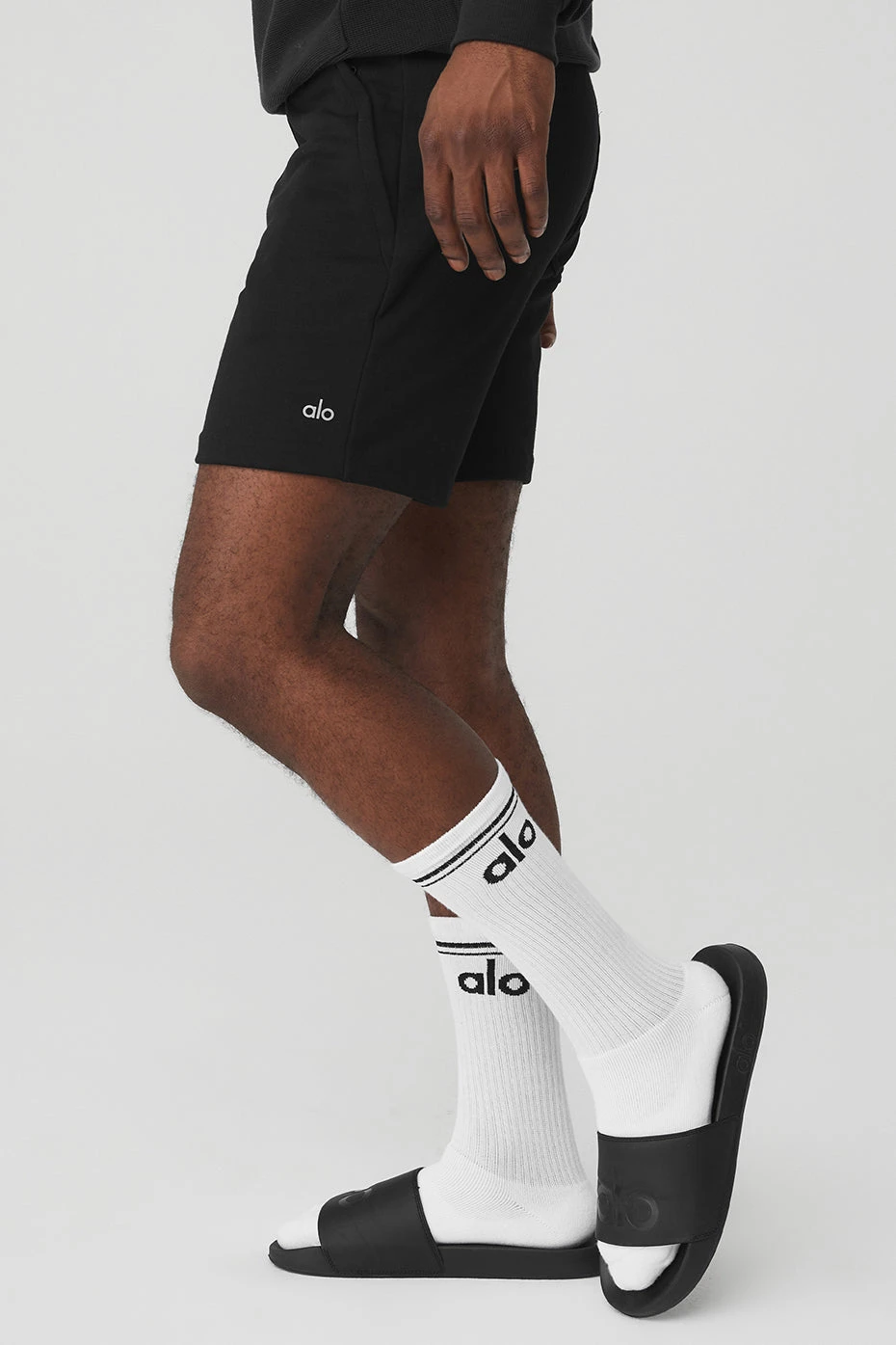 Unisex Throwback Sock - White/Black 2 Unisex Throwback Sock - White/Black - Image 2