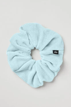 Chenille Oversized Scrunchie - Chalk Blue