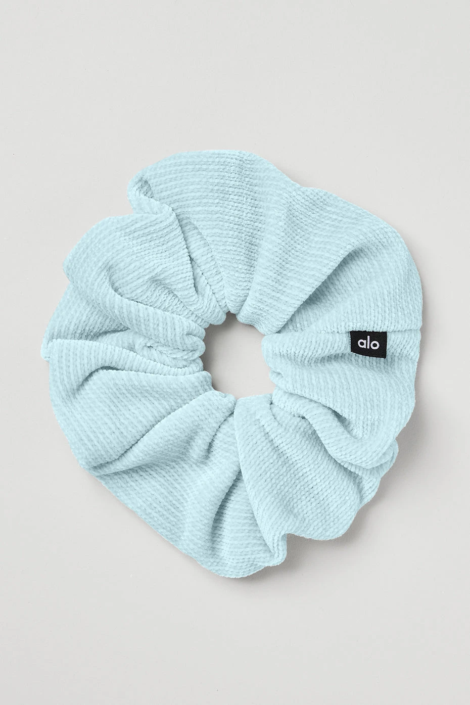 Chenille Oversized Scrunchie - Chalk Blue 1 Chenille Oversized Scrunchie - Chalk Blue