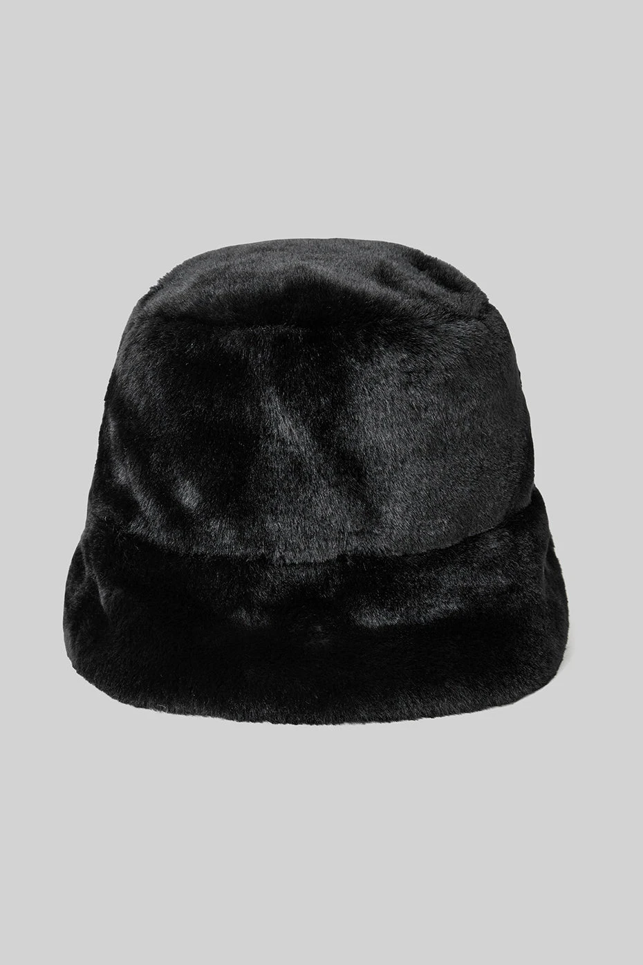 Faux Fur Bucket Hat - Black 2 Faux Fur Bucket Hat - Black - Image 2