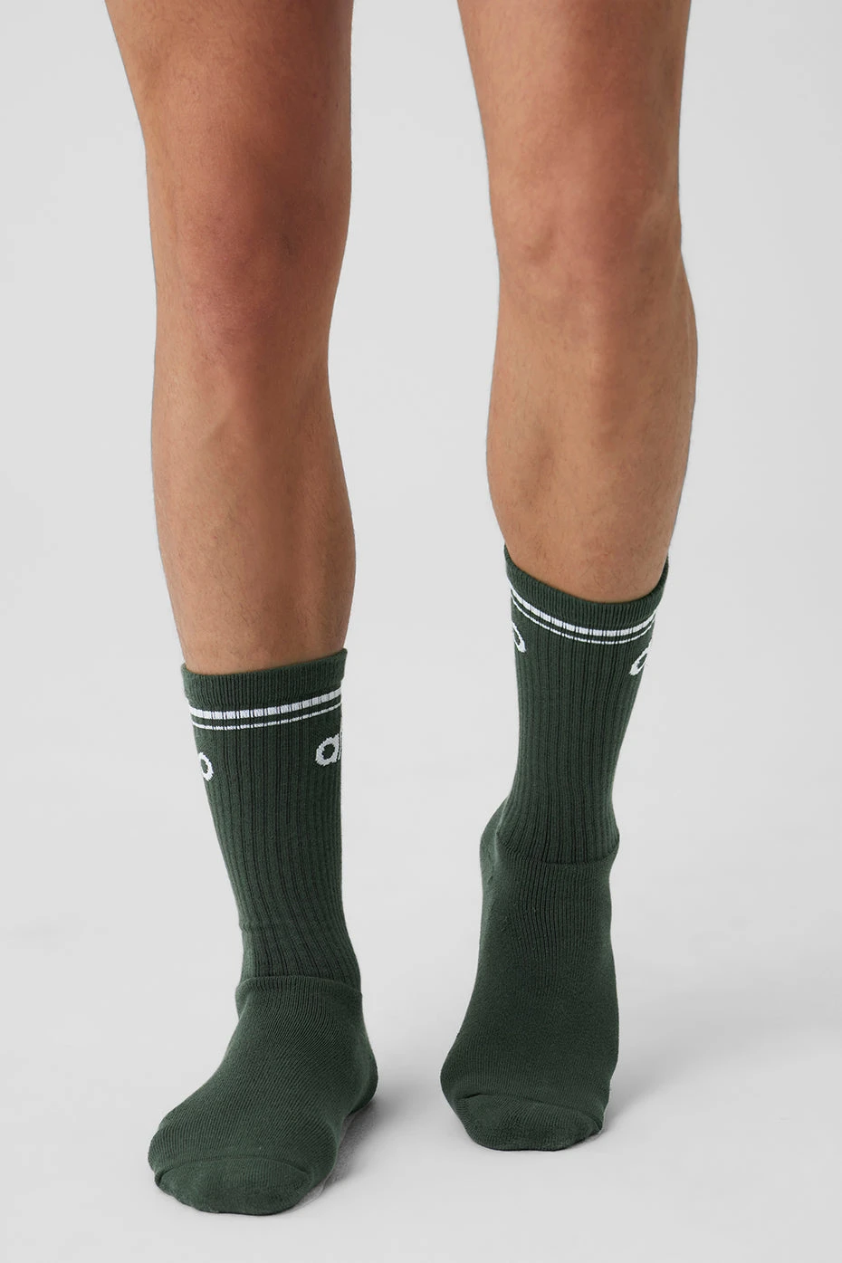 Unisex Throwback Sock - Dark Cactus/White 2 Unisex Throwback Sock - Dark Cactus/White - Image 2