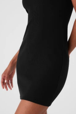 Goddess Ribbed Go-To Dress - Black -Attire Mew Sales FULL JPG ALO 053123 FA23 EcommW 3102