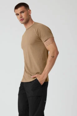The Triumph Crew Neck Tee - Gravel -Attire Mew Sales M1133R 01347 b1 s3 a2 1 m108