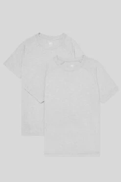 Triumph Crew Neck Tee (2 Pack) - Athletic Heather Grey