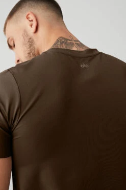 Conquer Reform Crewneck Short Sleeve - Espresso -Attire Mew Sales M1205R 04064 b1 s3 a4 1 m108