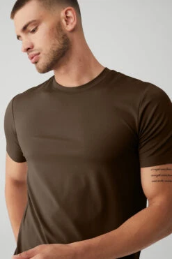 Conquer Reform Crewneck Short Sleeve - Espresso -Attire Mew Sales M1205R 04064 b1 s3 a4 2 m108