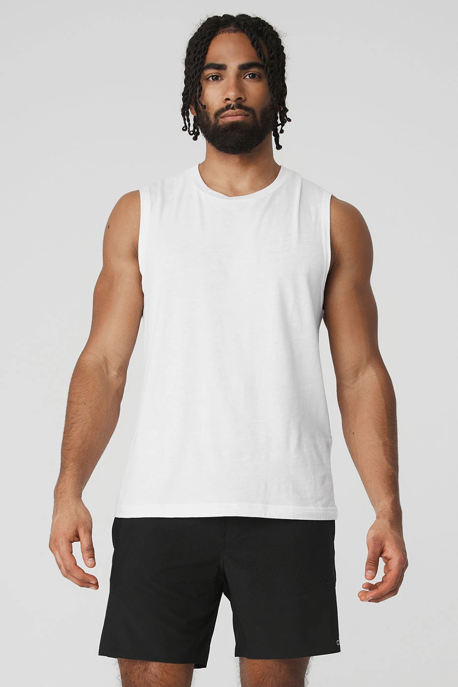 The Triumph Muscle Tank - White 1 The Triumph Muscle Tank - White
