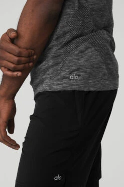 Amplify Seamless Muscle Tank - Black Heather -Attire Mew Sales M2045R 10061 b1 s3 a4 1 m12