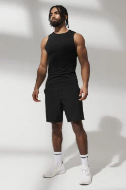 Amplify Seamless Muscle Tank - Black Heather -Attire Mew Sales M2045R 10061 b2 s3 a1 m93