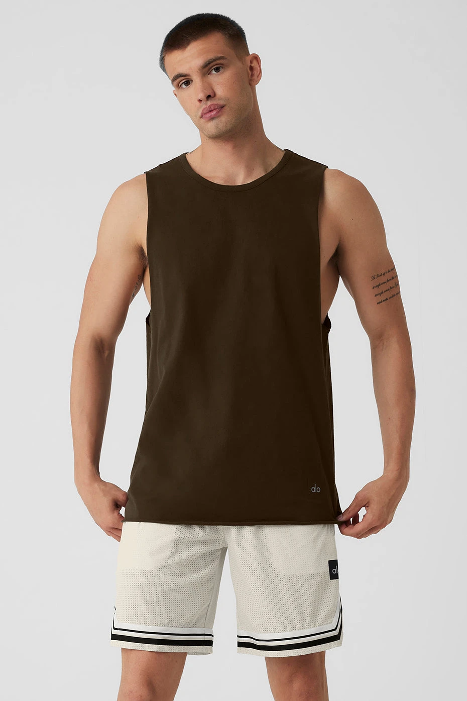 Society Raw Edge Tank - Espresso 1 Society Raw Edge Tank - Espresso