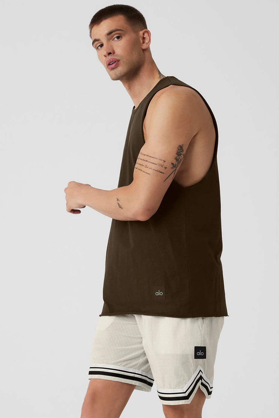 Society Raw Edge Tank - Espresso 2 Society Raw Edge Tank - Espresso - Image 2
