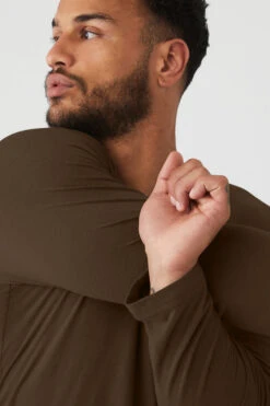 Triumph Long Sleeve Tee - Espresso -Attire Mew Sales M3079R 04064 b1 s3 a5 1 m130