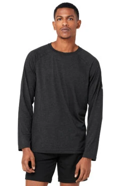 Triumph Long Sleeve Tee - Black Heather