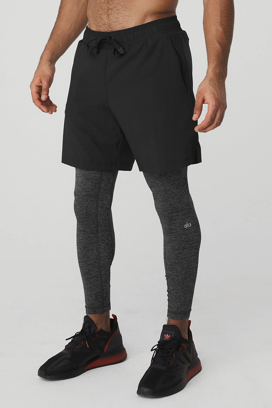 Stability 2-In-1 Pant - Black/Dark Grey Marl 3 Stability 2-In-1 Pant - Black/Dark Grey Marl - Image 3