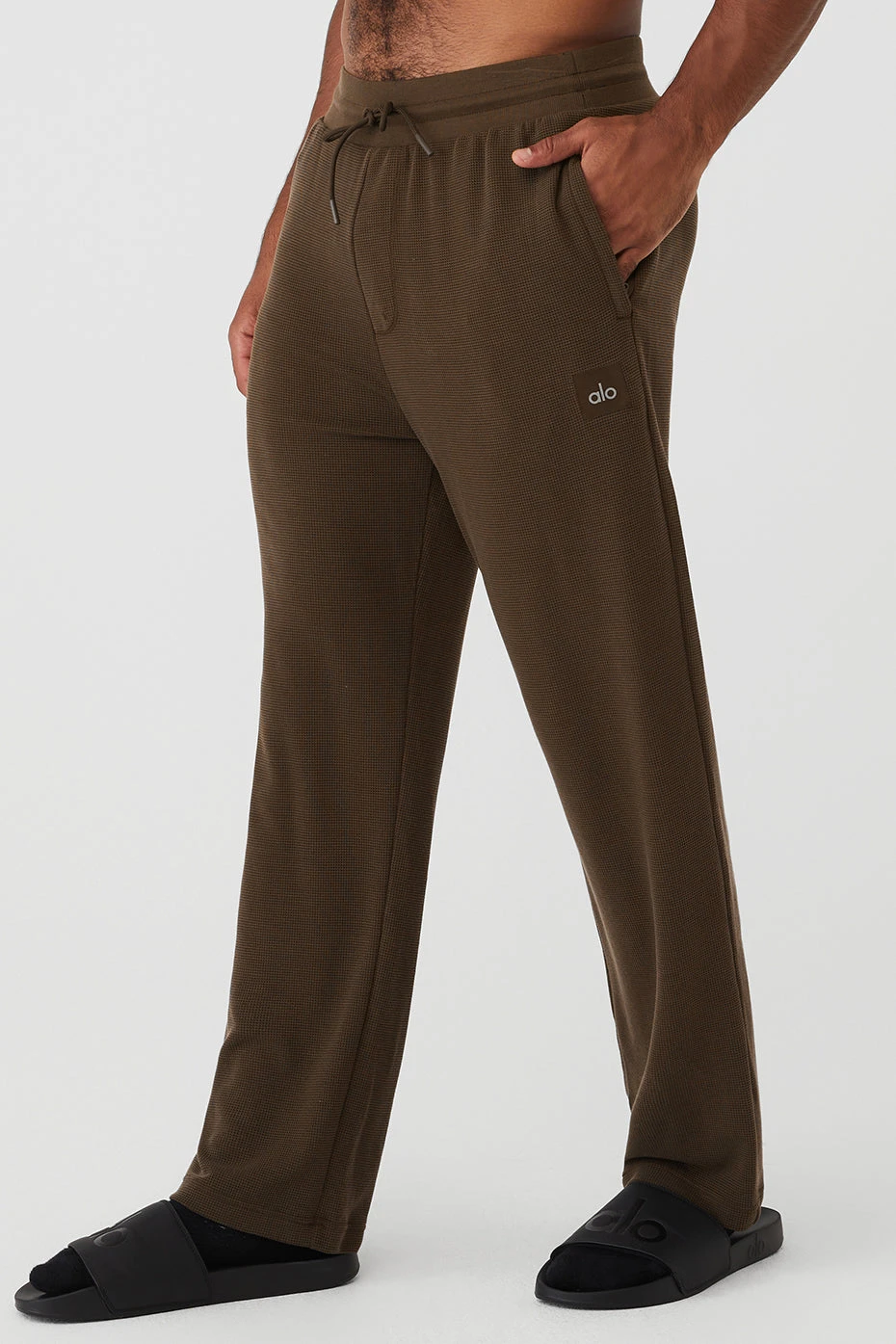 Micro Waffle Fast Break Sweatpant - Espresso 3 Micro Waffle Fast Break Sweatpant - Espresso - Image 3