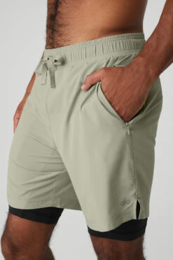 7'' Unity 2 In 1 Short - Limestone/Black -Attire Mew Sales M6060R 04484 b1 s3 a4 1 m93