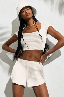 Terry Beachside Short Sleeve - Ivory -Attire Mew Sales W1416R 03299 b2 s1 a1 m100