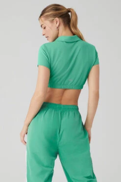 Cropped Prestige Polo - Lettuce 11 Cropped Prestige Polo - Lettuce -Attire Mew Sales W1429R 04678 b1 s1 a2 1 m89