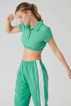 Cropped Prestige Polo - Lettuce 12 Cropped Prestige Polo - Lettuce -Attire Mew Sales W1429R 04678 b1 s1 a3 1 m89