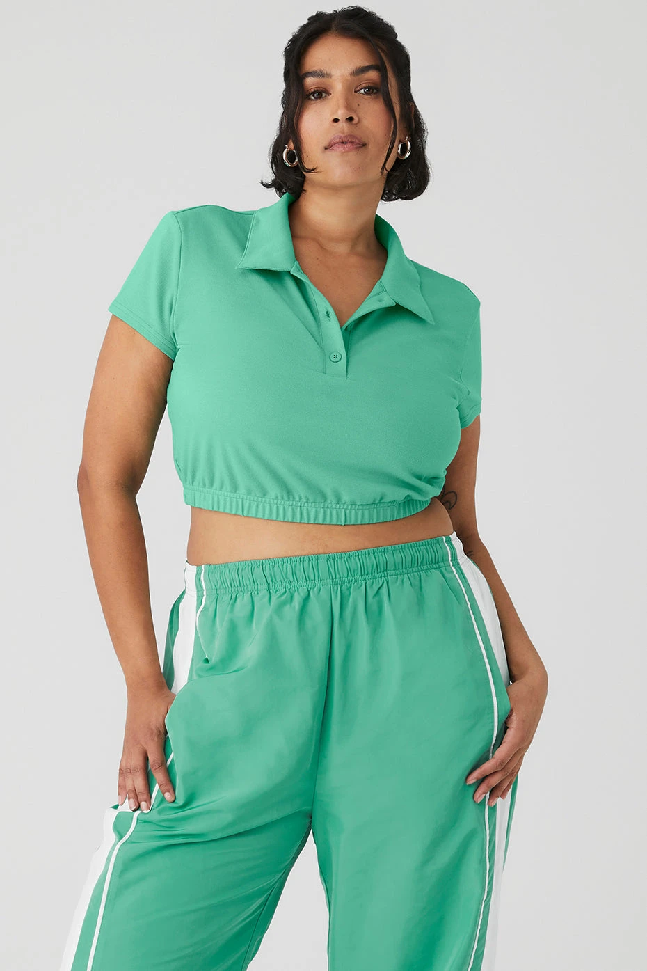 Cropped Prestige Polo - Lettuce 6 Cropped Prestige Polo - Lettuce - Image 6