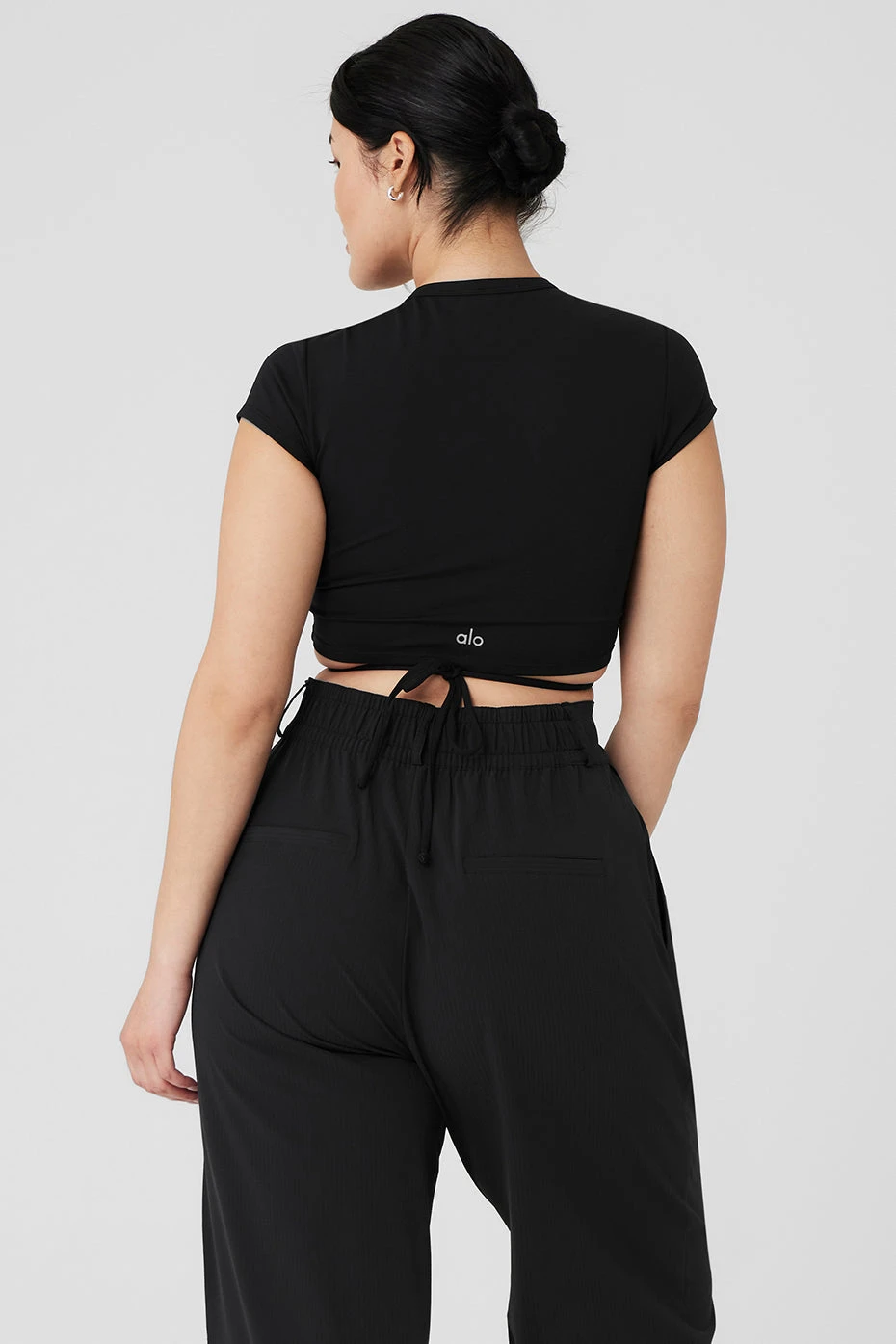 Airbrush Criss Cross Short Sleeve - Black 7 Airbrush Criss Cross Short Sleeve - Black - Image 7