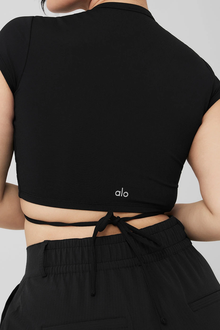 Airbrush Criss Cross Short Sleeve - Black 10 Airbrush Criss Cross Short Sleeve - Black - Image 10