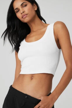 Ribbed Wellness Tank - White -Attire Mew Sales W2722R 01 b1 s1 a4 2 m18 edd9aed5 27d5 4d43 86ae bf9cafdeb26c