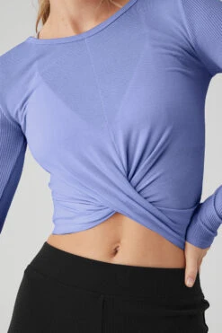 Cover Long Sleeve Top - Infinity Blue 7 Cover Long Sleeve Top - Infinity Blue -Attire Mew Sales W3345R 04679 b1 s1 a5 1 m89