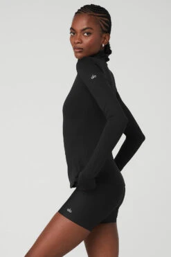 Alosoft Refine Turtleneck - Black 6 Alosoft Refine Turtleneck - Black -Attire Mew Sales W3697R 01 b1 s1 a3 1 m100
