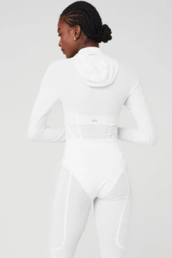 Day Break Corset Long Sleeve Top - Winter White -Attire Mew Sales W3728R 04857 b1 s1 a2 1 m100