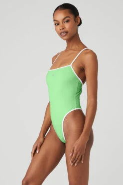 Ivy League Bodysuit - Ultramint/White 7 Ivy League Bodysuit - Ultramint/White -Attire Mew Sales W8139R 04478 b1 s1 a2 1 m76