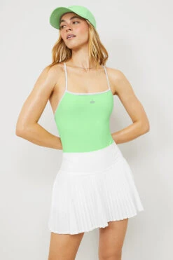 Ivy League Bodysuit - Ultramint/White 9 Ivy League Bodysuit - Ultramint/White -Attire Mew Sales W8139R 04478 b2 s1 a1 m89