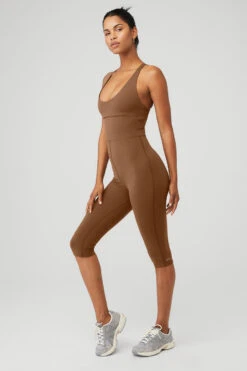 Airbrush Physique Onesie - Cinnamon Brown -Attire Mew Sales W8140R 04455 b1 s1 a2 1 m18