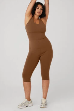 Airbrush Physique Onesie - Cinnamon Brown -Attire Mew Sales W8140R 04455 b1 s4 a1 1 m127