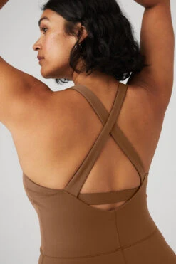 Airbrush Physique Onesie - Cinnamon Brown -Attire Mew Sales W8140R 04455 b1 s4 a4 1 m127