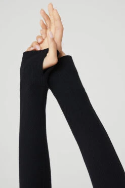 Rise-Up Long Sleeve Bodysuit - Black -Attire Mew Sales W8150R 01 b1 s1 a5 1 m54