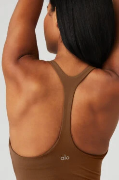 Sleek Back Bodysuit - Cinnamon Brown -Attire Mew Sales W8165R 04455 b1 s1 a4 1 m18