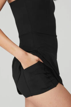 Alosoft Courtside Tennis Dress - Black -Attire Mew Sales W8176R 01 b1 s1 a4 2 m54