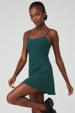 Alosoft Courtside Tennis Dress - Midnight Green 6 Alosoft Courtside Tennis Dress - Midnight Green -Attire Mew Sales W8176R 04570 b1 s1 a3 1 m100