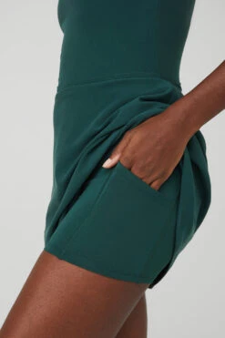 Alosoft Courtside Tennis Dress - Midnight Green 7 Alosoft Courtside Tennis Dress - Midnight Green -Attire Mew Sales W8176R 04570 b1 s1 a4 1 m100