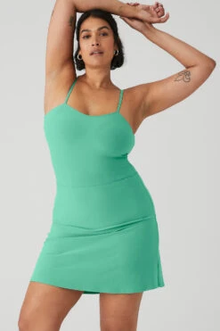 Alosoft Courtside Tennis Dress - Lettuce -Attire Mew Sales W8176R 04678 b1 s4 a1 1 m127