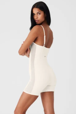 Airbrush Mesh Everlasting Onesie - Ivory -Attire Mew Sales W8187R 03299 b1 s1 a3 1 m18