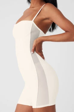 Airbrush Mesh Everlasting Onesie - Ivory -Attire Mew Sales W8187R 03299 b1 s1 a4 1 m18