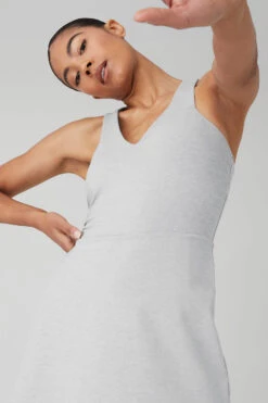 Airbrush Real Dress - Athletic Heather Grey -Attire Mew Sales W8190R 02910 b1 s1 a5 1 m141