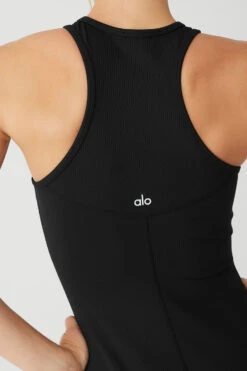 Airlift Ribbed Magnetic Dress - Black -Attire Mew Sales W8242R 01 b1 s1 a5 1 m89